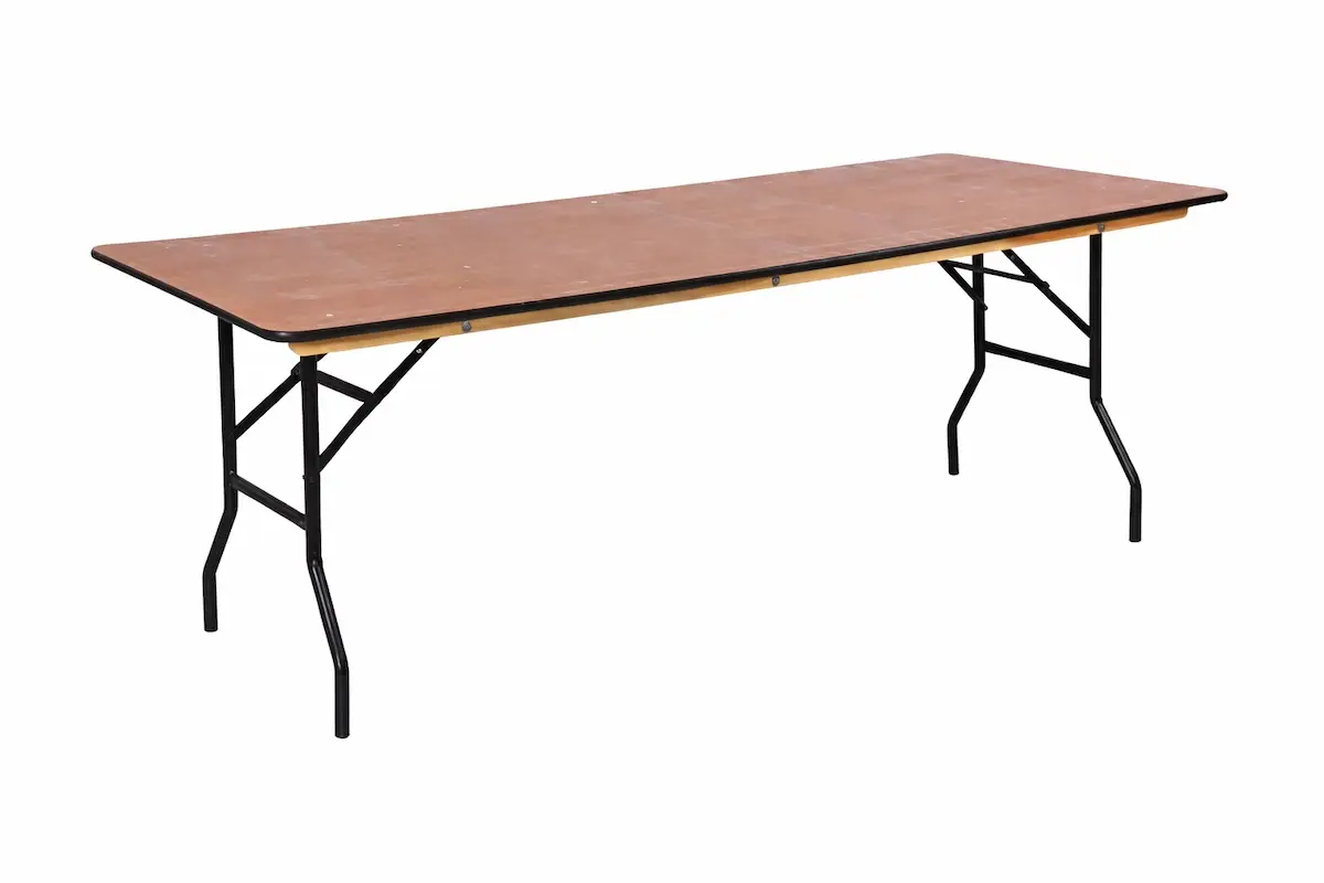 Table rectangulaire pliante pour réception, mariage et événement